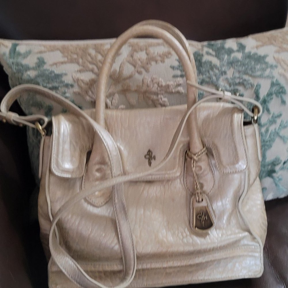 Golden Leather Purse NWT